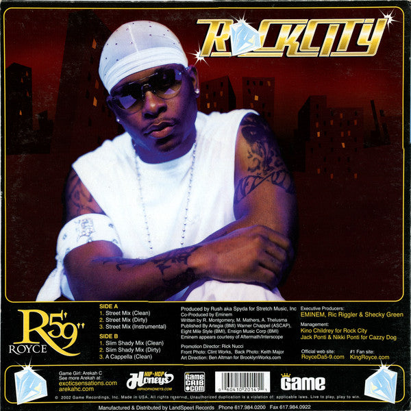 Royce Da 5'9" Featuring Eminem : Rock City (12")