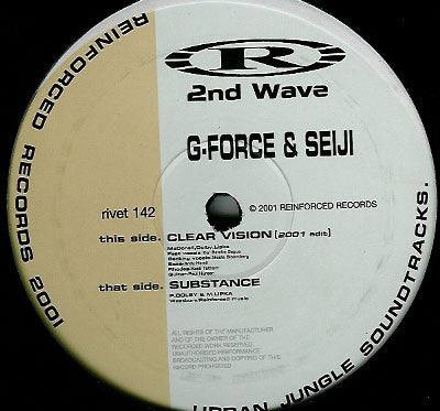 G Force & Seiji : Clear Vision (2001 Edit) / Substance (12")