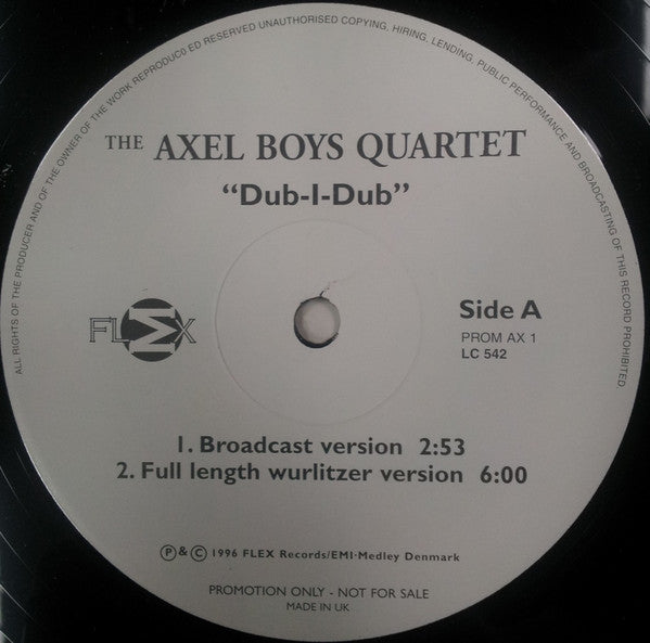 The Axel Boys Quartet : Dub-I-Dub (12", Promo)