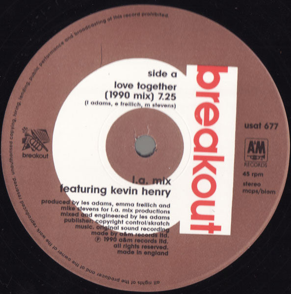 L.A. Mix Featuring Kevin Henry : Love Together (12")