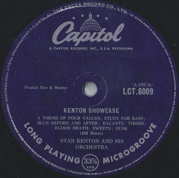 Stan Kenton And His Orchestra : Kenton Showcase - The Music Of Bill Russo - The Music Of Bill Holman (LP, Comp, Mono)
