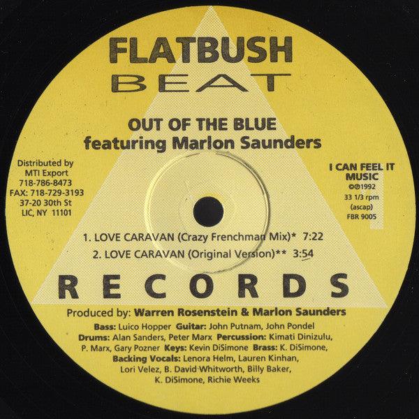 Out Of The Blue Featuring Marlon Saunders : Love Caravan (12")