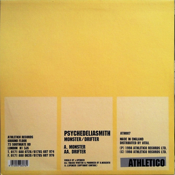 Psychedeliasmith : Monster / Drifter (12")