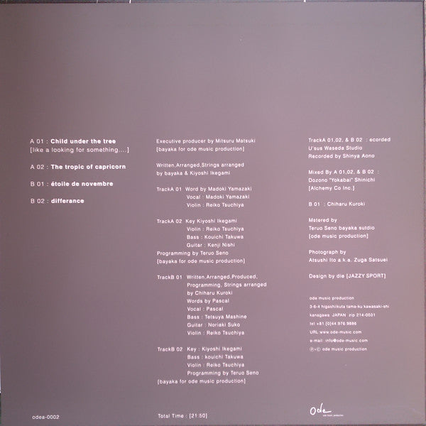 Bayaka Featuring Chiharu Kuroki : I Dedicate To .... (12")