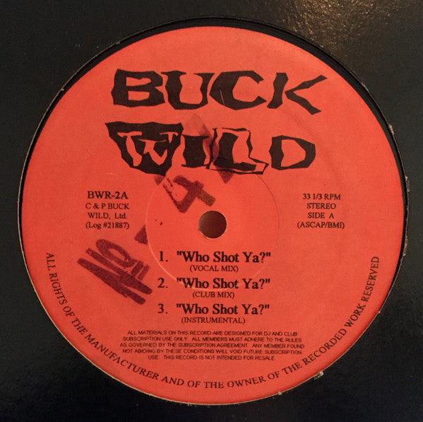 Various : Buck Wild (12", Comp, Unofficial)