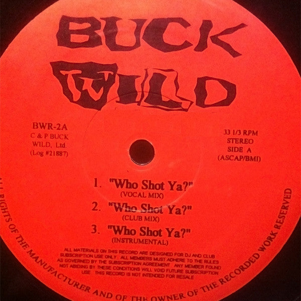 Various : Buck Wild (12", Comp, Unofficial)