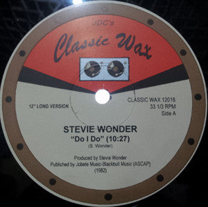 Stevie Wonder : Do I Do (12", Unofficial)
