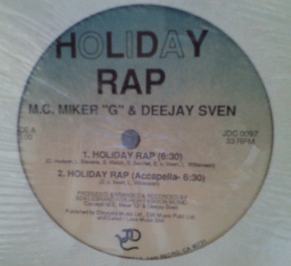 MC Miker G. & DJ Sven : Holiday Rap (12", Maxi, RE)