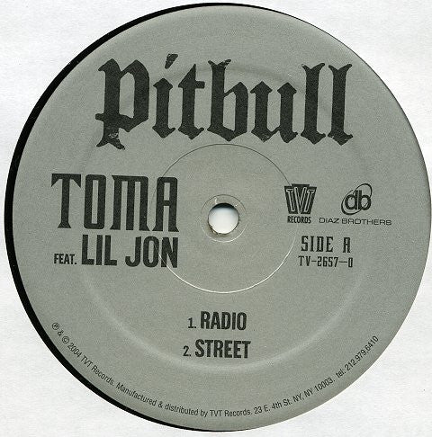 Pitbull Feat. Lil' Jon : Toma (12", Gre)