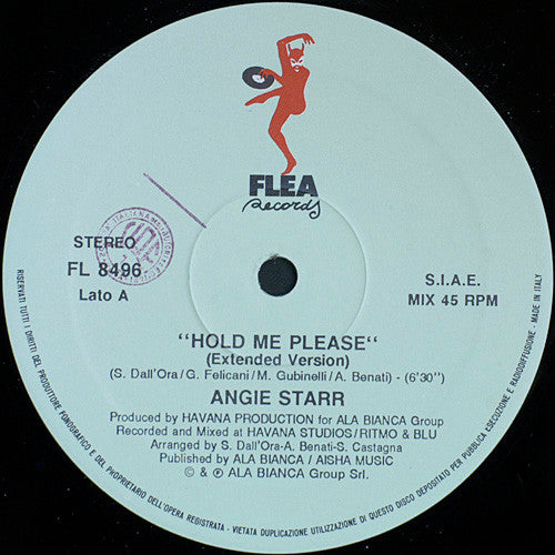 Angie Starr : Hold Me Please (12")