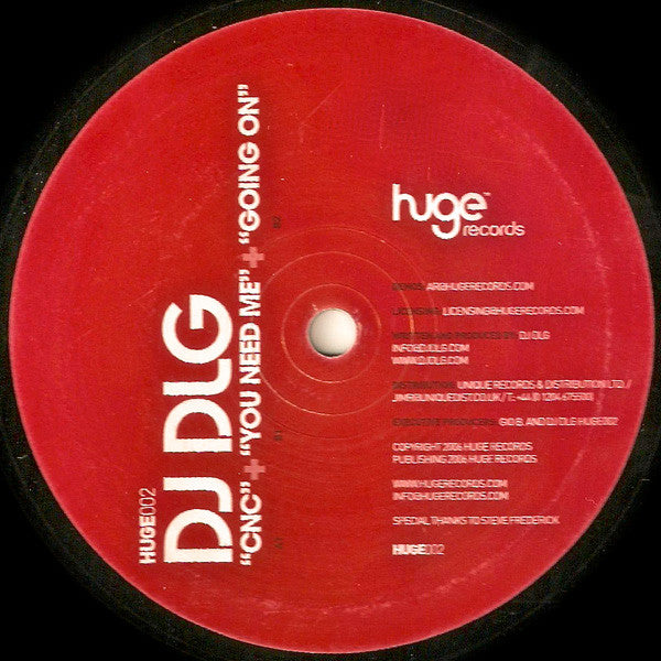 DJ DLG : CNC / You Need Me / Going On (12")