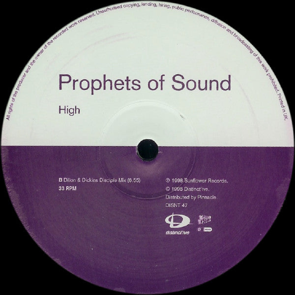 Prophets Of Sound : High (12")