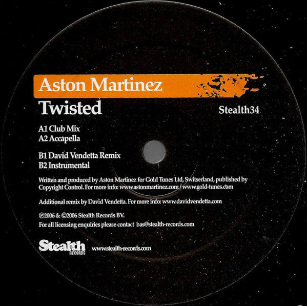 Aston Martinez : Twisted (12")
