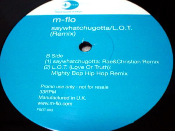 m-flo : Ten Below Blazing (Remix) (12", Promo)