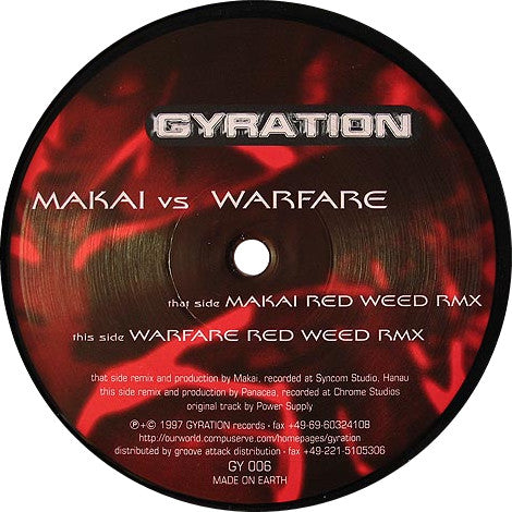 Makai vs Warfare : Red Weed (Rmx) (12")