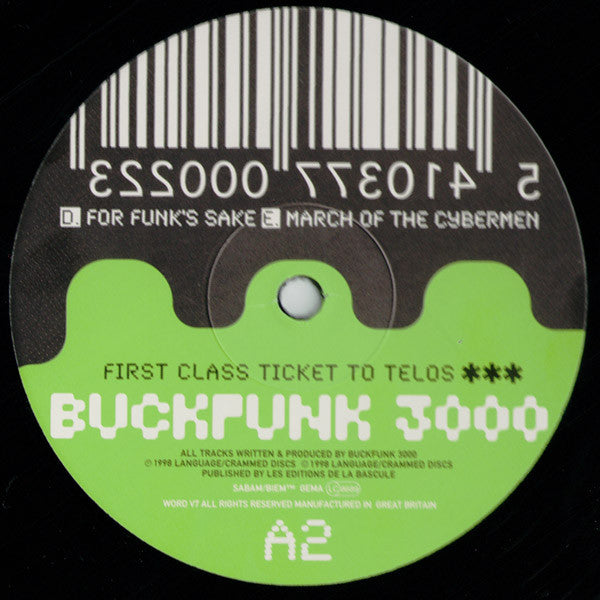 Buckfunk 3000 : First Class Ticket To Telos (2x12", Album)