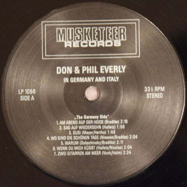 Everly Brothers : In Germany And Italy (LP, Comp)