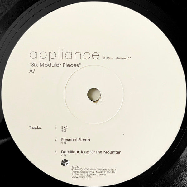 Appliance : Six Modular Pieces (LP, MiniAlbum)
