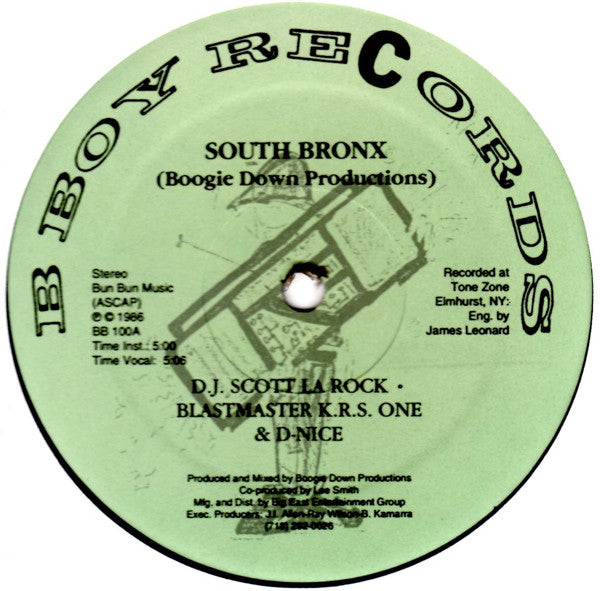 Boogie Down Productions : South Bronx / The P Is Free (12", RE, Gre)