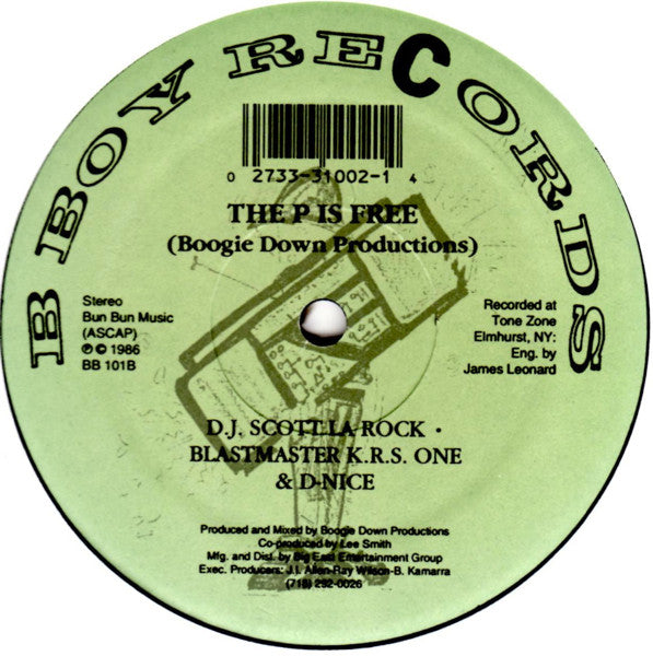 Boogie Down Productions : South Bronx / The P Is Free (12", RE, Gre)