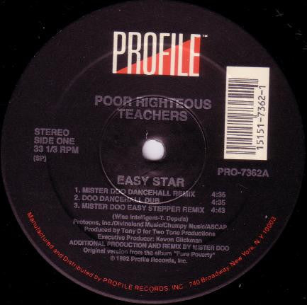 Poor Righteous Teachers : Easy Star (12")