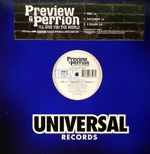 Microphone Preview & Perrion : I'll Give You The World (12")