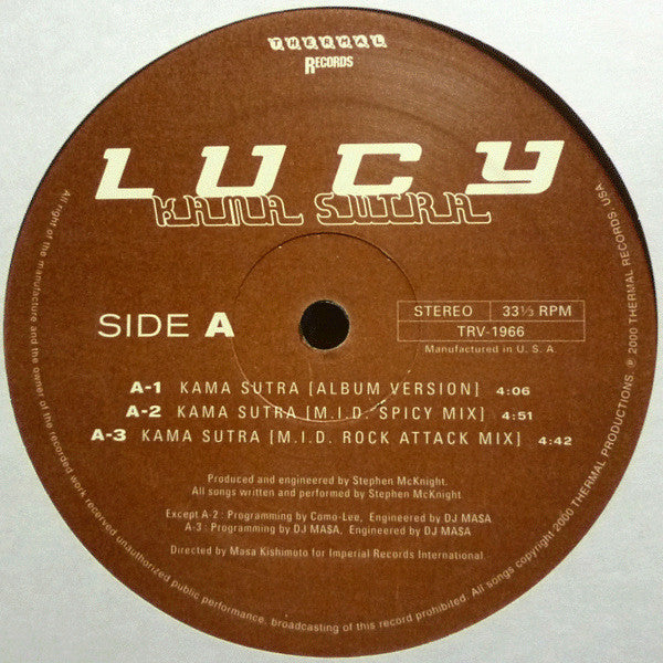 Lucy Kent : Kama Sutra (12")