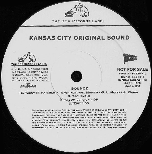Kansas City Original Sound : Bounce (12", Promo)