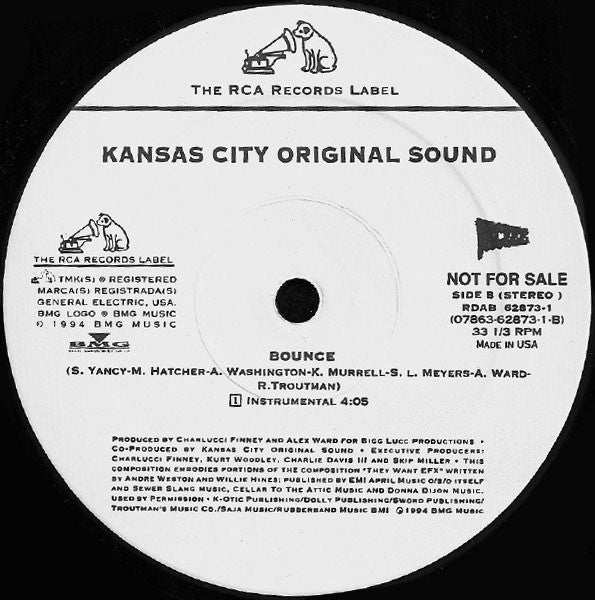Kansas City Original Sound : Bounce (12", Promo)