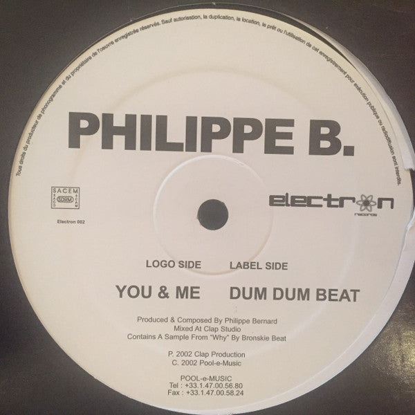 Philippe B. : You & Me (12")