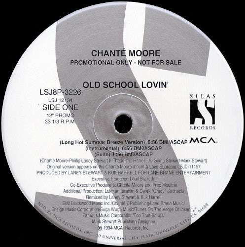 Chanté Moore : Old School Lovin' (12", Single, Promo)