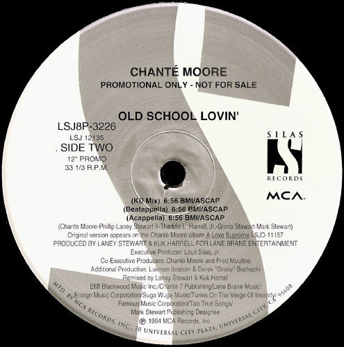 Chanté Moore : Old School Lovin' (12", Single, Promo)