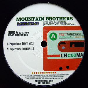 Mountain Brothers : Paperchase Remixes (12", Promo, Unofficial)