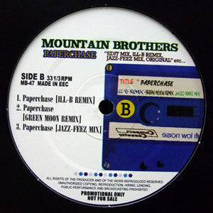 Mountain Brothers : Paperchase Remixes (12", Promo, Unofficial)