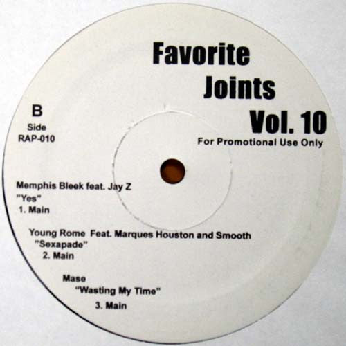 Various : Favorite Joints Vol.10 (12", Promo, Unofficial)