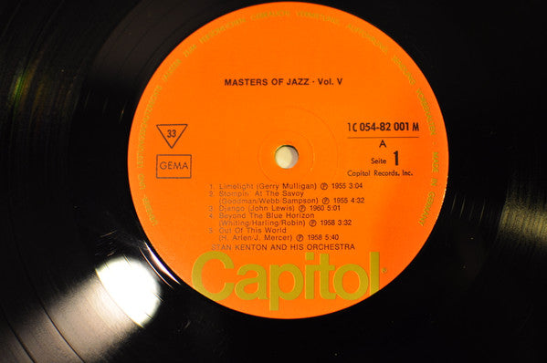 Stan Kenton : Masters Of Jazz 5 (LP, Comp, Mono)