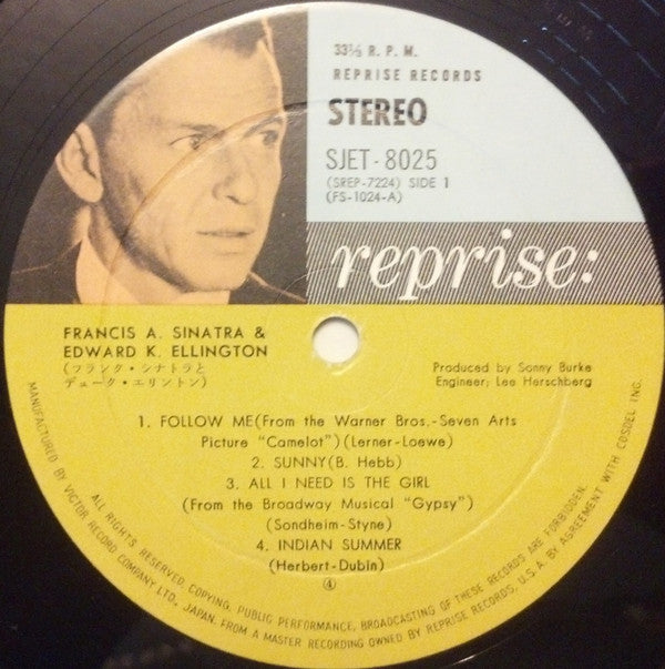 Frank Sinatra With Duke Ellington : Francis A. & Edward K. (LP, Album, Gat)