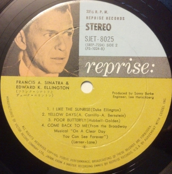 Frank Sinatra With Duke Ellington : Francis A. & Edward K. (LP, Album, Gat)