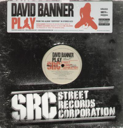 David Banner : Play / Westside (12")