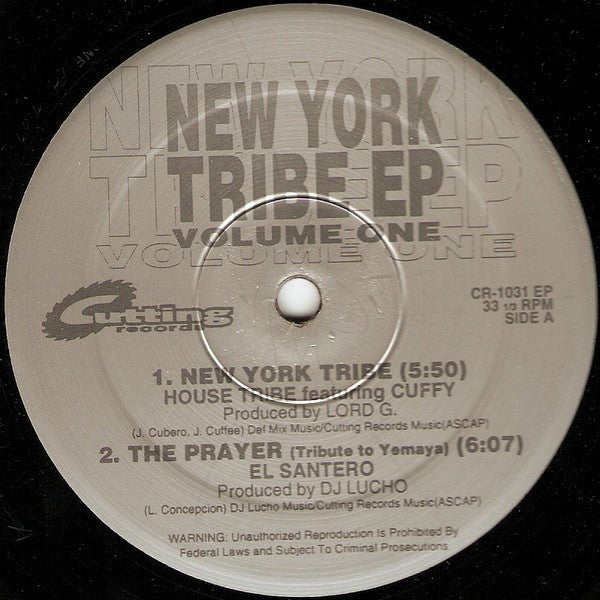 Various : New York Tribe EP (Volume One) (12", EP)