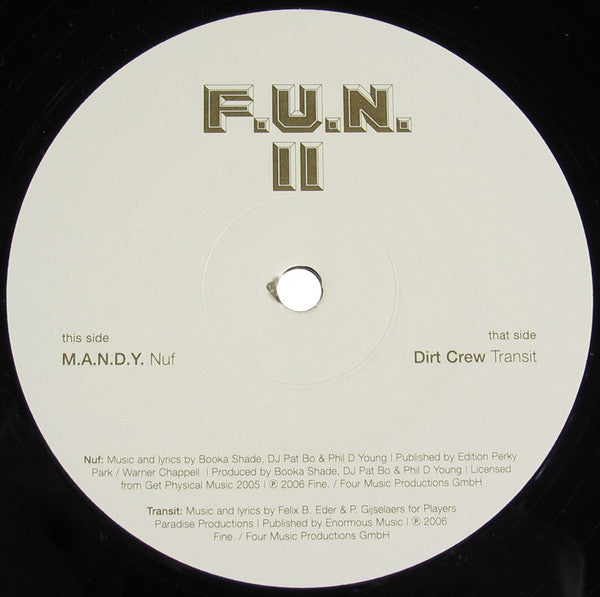 M.A.N.D.Y. / Dirt Crew : F.U.N. II (Part II) (12")
