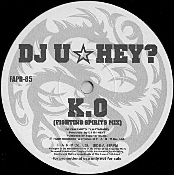 DJ U☆Hey? / Caribbean : K.O. / Everytime (12", Promo)