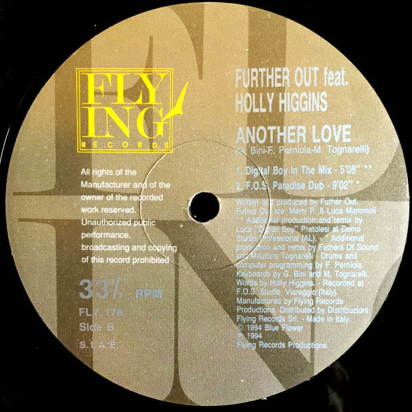 Further Out (2) : Another Love (12")