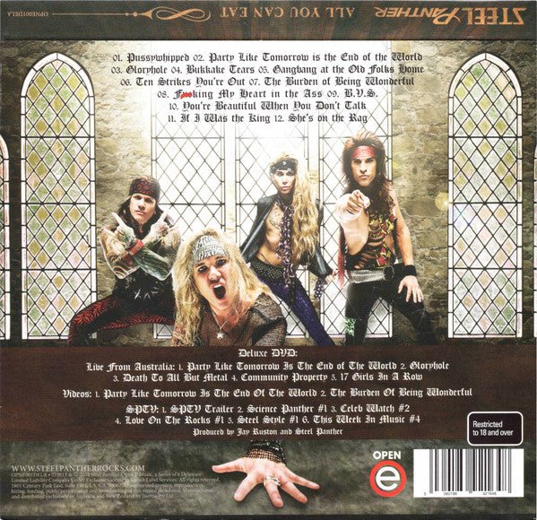Steel Panther : All You Can Eat (CD, Album + DVD, PAL)
