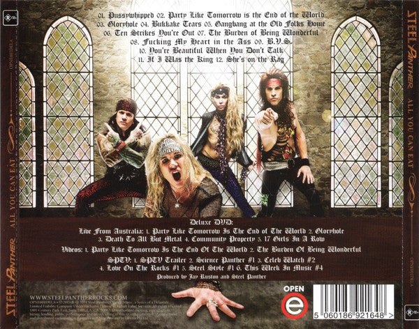 Steel Panther : All You Can Eat (CD, Album + DVD, PAL)