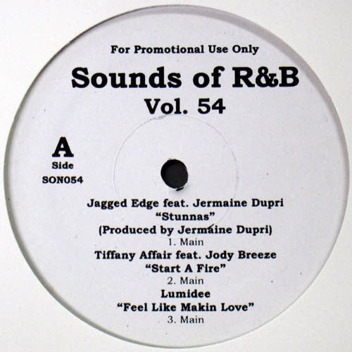 Various : Sounds Of R&B Vol. 54 (12", Promo, Unofficial)
