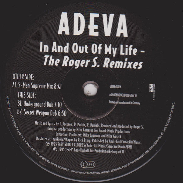 Adeva : In And Out Of My Life - The Roger S. Remixes (12")