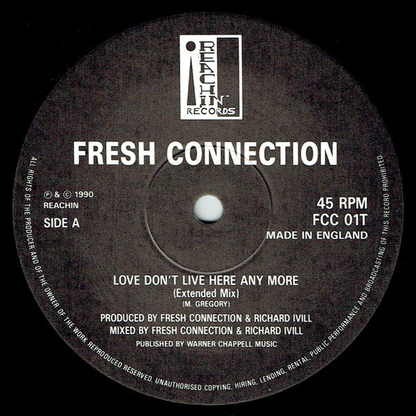 Fresh Connection : Love Don't Live Here Anymore (12")