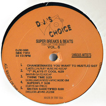 Various : Super Breaks & Beats Vol. 6 (LP, Comp)