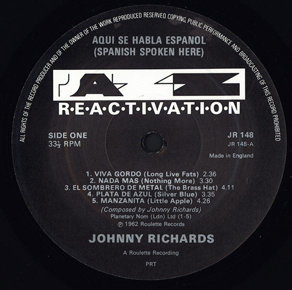 Johnny Richards : Aqui Se Habla Espagnol (LP, RE)